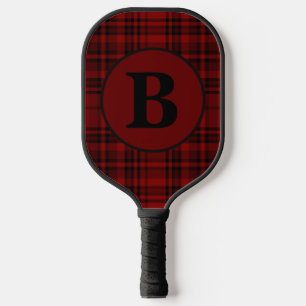 FARMHOUSE RED GINGHAM CHECKERED PLAID PICKLEBALL PADDLE