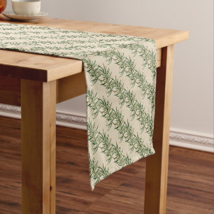 Farmhouse Rosemary Pattern Table Runner