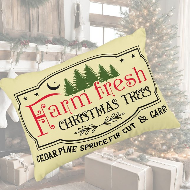Farmhouse Rustic Christmas Vintage Signs Cushion (Creator Uploaded)