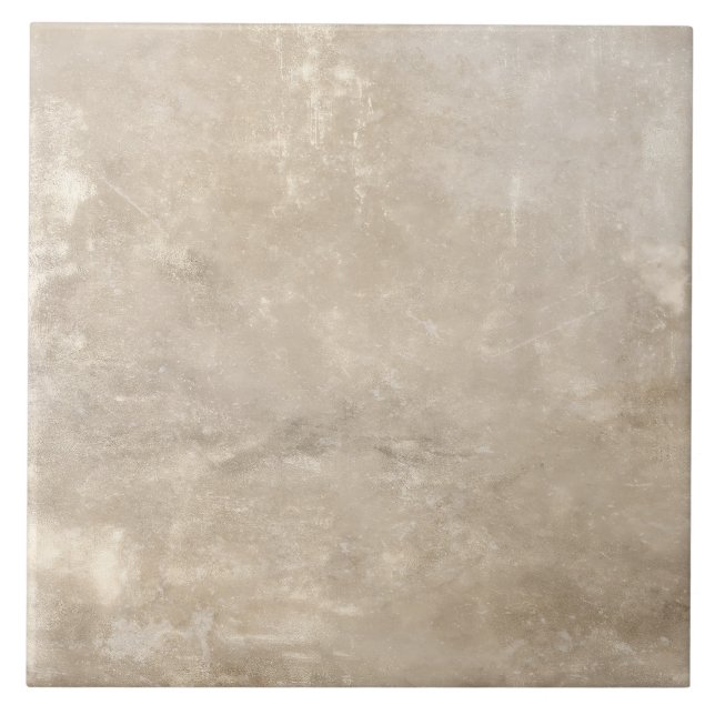 Farmhouse Rustic Neutral Faux Texture Ceramic Tile (Front)