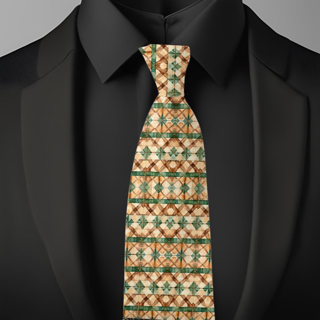  Farmhouse Rustic  Pattern  Tie (Creator Uploaded)