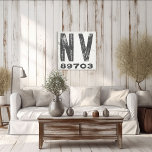 Farmhouse Rustic State Zip Code Nevada Canvas Print<br><div class="desc">This rustic sign is a simple way to display your love for home. The zip code can be personalised with any zip code in the state. Makes a great gift. Created by Simply Farmhouse Press.</div>