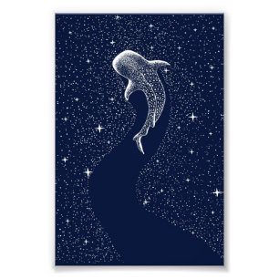 Farmhouse Sharks Art   Flower Shark Vintage Photo Print