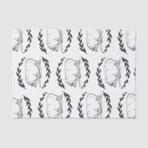 Farmhouse Sow Pigs & Laurels Tissue Paper