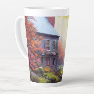 Farmhouse/stream/woods/painting latte mug