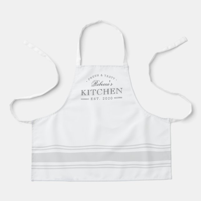 Farmhouse Style Editable Colour Custom Kid Apron (Front)