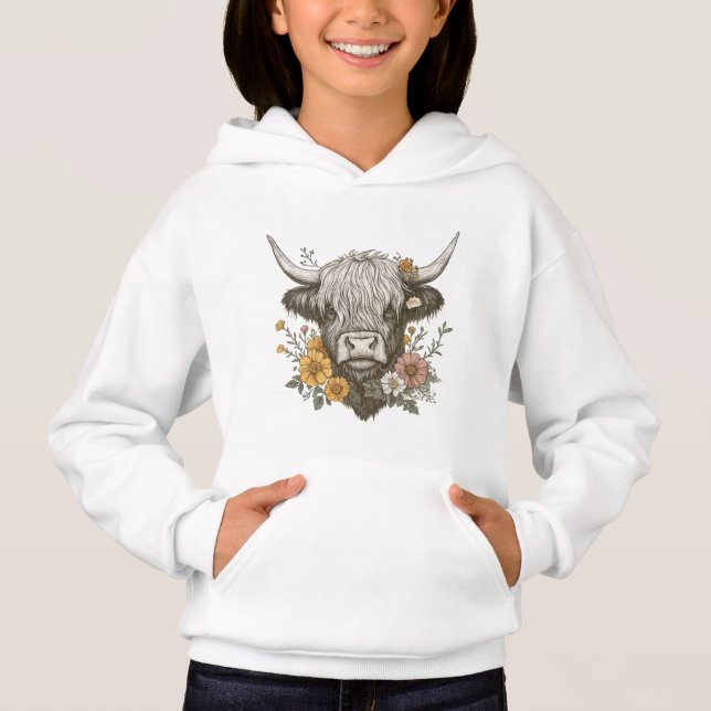 Farmhouse Style Highland Cow Graphic (Front)