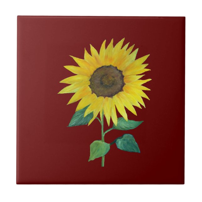 Farmhouse Sunflower Tile (Front)