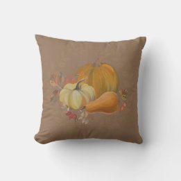 Farmhouse Throw Pillow (in Chocolate)