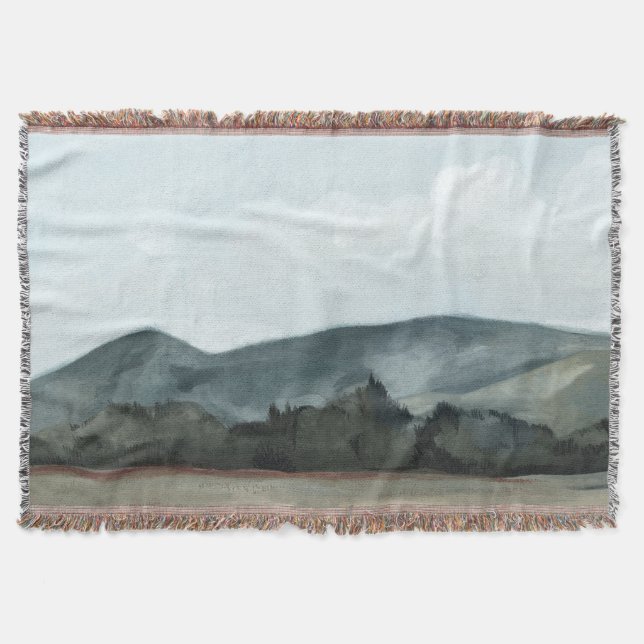 Farmhouse View Throw Blanket (Front)