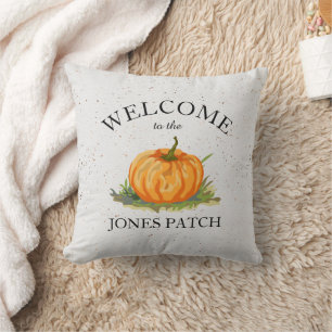 Farmhouse Welcome to Our Pumpkin Patch Signature  Cushion