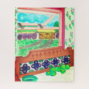 Farmhouse Window Jigsaw Puzzle