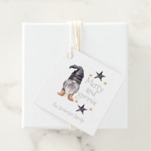 Farmhouse Winter Watercolor Gnome for Christmas