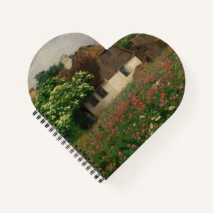 Farmhouse with Meadow Flowers Notebook