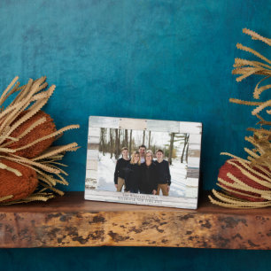 Farmhouse Wood Personalised Name Photo Plaque