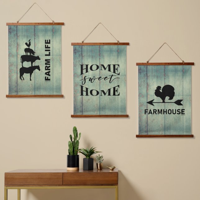 FARMHOUSETRIO HANGING TAPESTRY (Asymmetrical)