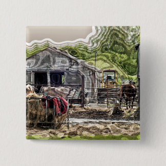 FARMING 15 CM SQUARE BADGE
