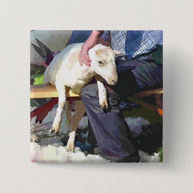 FARMING 15 CM SQUARE BADGE (Front)