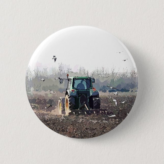 FARMING 6 CM ROUND BADGE (Front)