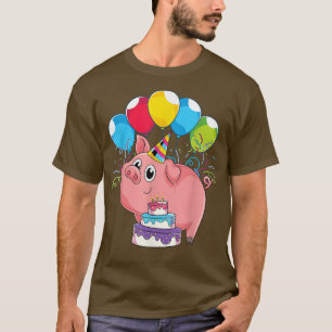 Farming Animal Lover Birthday Party Cute Farm Anim T-Shirt