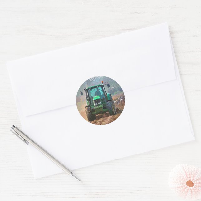FARMING CLASSIC ROUND STICKER (Envelope)