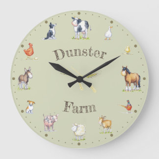 Farming clock with family or farm name