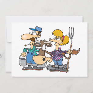 Farming Couple Invitations