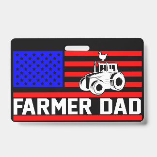 Farming Dad ID Badge