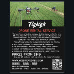Farming Drone Portrait, Drone Rental Company Flyer<br><div class="desc">Farming Drone Portrait,  Drone Rental Company Advertising Flyers By The Business Card Store.</div>