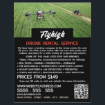 Farming Drone Portrait, Drone Rental Company Flyer<br><div class="desc">Farming Drone Portrait,  Drone Rental Company Advertising Flyers By The Business Card Store.</div>