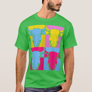Farming Farm Animal Farmer Animal Lover Pop Art Co T-Shirt