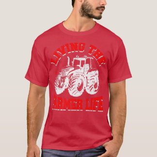 Farming Farm Tractor Agriculture Harvester Cultiva T-Shirt
