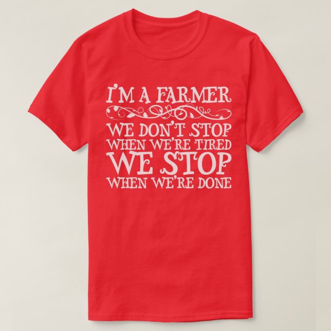 Farming Funny Farmer  (3)  T-Shirt (Design Front)
