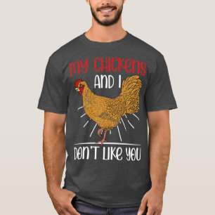 Farming Funny Farmer Fam Animal Chicken T-Shirt