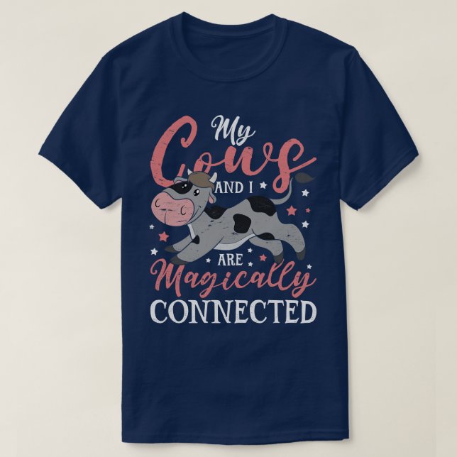 Farming Funny Farmer Farm Animal Cow T-Shirt (Design Front)