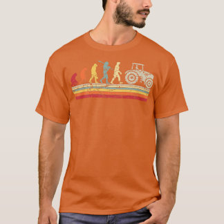 Farming Human Evolution Vintage Farmer T-Shirt