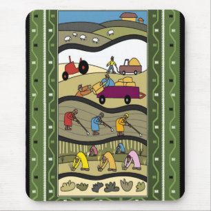 Farming in Africa Mouse Mat