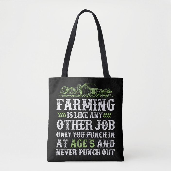 Farming Is Like Farmer Life Agriculture Tote Bag | Zazzle.co.uk