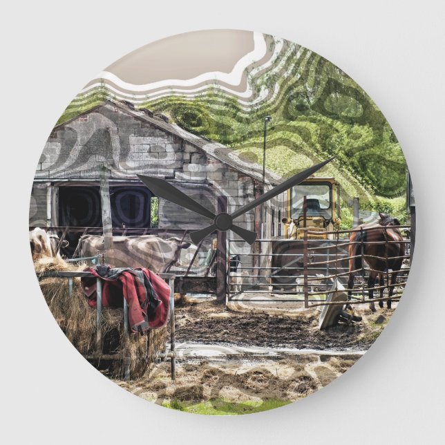 FARMING LARGE CLOCK (Front)