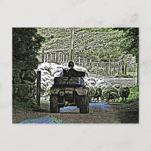 FARMING POSTCARD