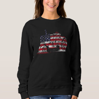 Farming Tractor American Flag Usa Farmer Farm Sweatshirt
