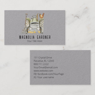 Farming Tractor Chickens Organic Gardening  Business Card