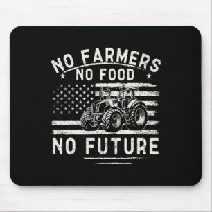 Farming Tractors Usa Flag No Farmers No Food Farm Mouse Mat