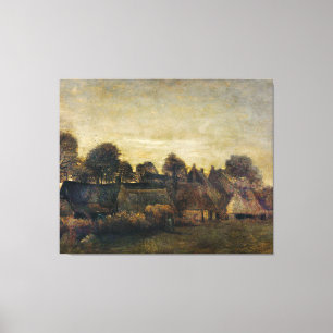 Farming Village at Twilight (1884) Canvas Print