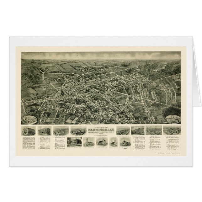Farmingdale, NY Panoramic Map - 1925 (Front Horizontal)