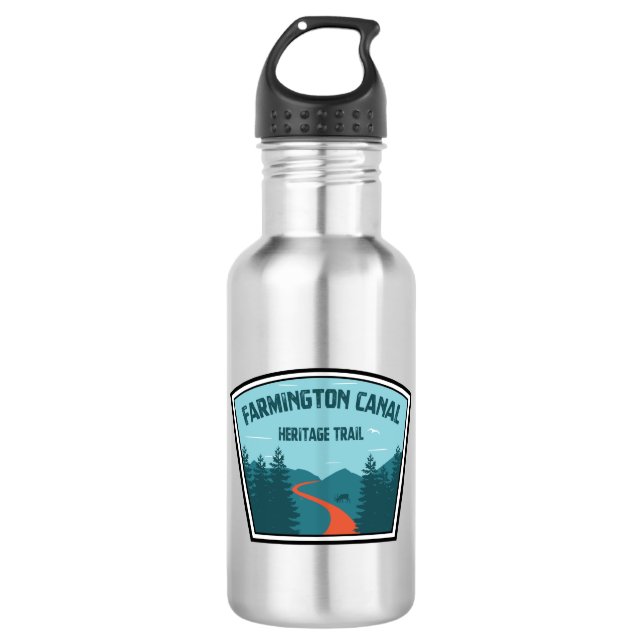 Farmington Canal Heritage Trail 532 Ml Water Bottle (Front)