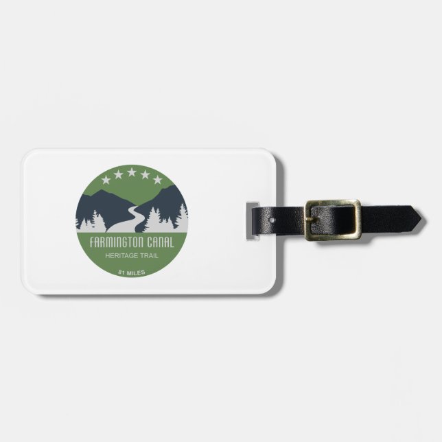 Farmington Canal Heritage Trail Luggage Tag (Front Horizontal)