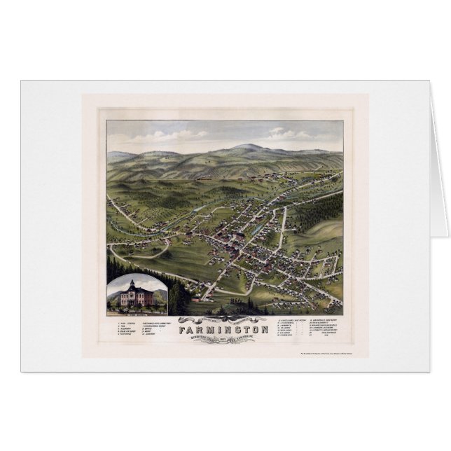 Farmington, NH Panoramic Map - 1877 (Front Horizontal)