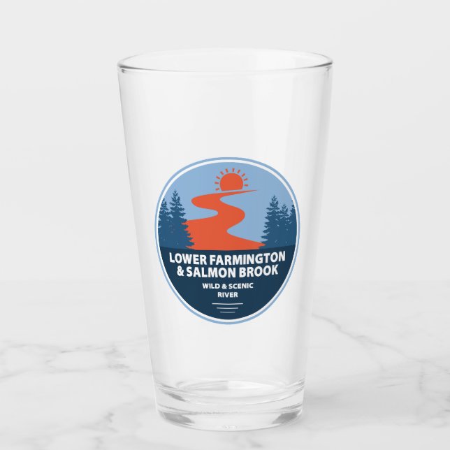 Farmington & Salmon Brook Wild & Scenic River Glass (Front)