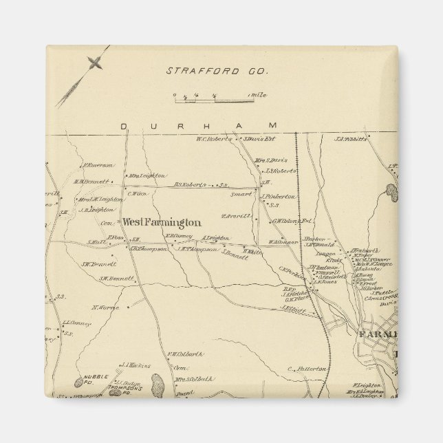 Farmington, Strafford Co Magnet (Front)